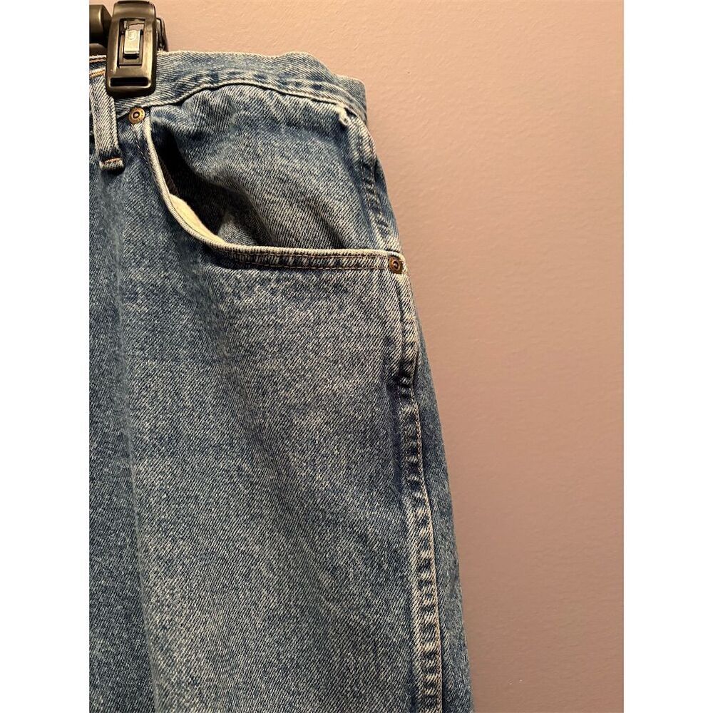 Wrangler Men's Straight Blue Jeans Size 42x30 Denim 5-Pocket Style - Picture 4 of 10